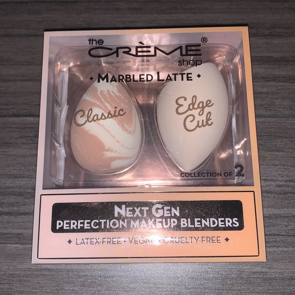 NEW The Creme Shop Next Gen Perfection Makeup Blender Set (Marbled Latte)